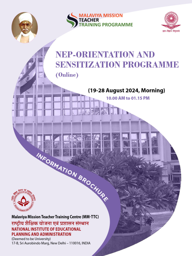 MM-TTP Programme - 19-28 Aug 2024 - Morning - WEB | PDF | Educational ...