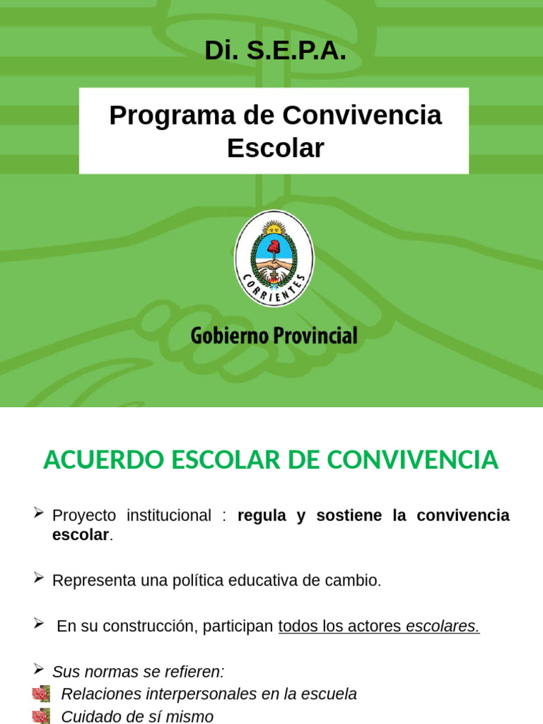 Acuerdo Escolar de Convivencia 2023 | PDF | Educación de la primera ...