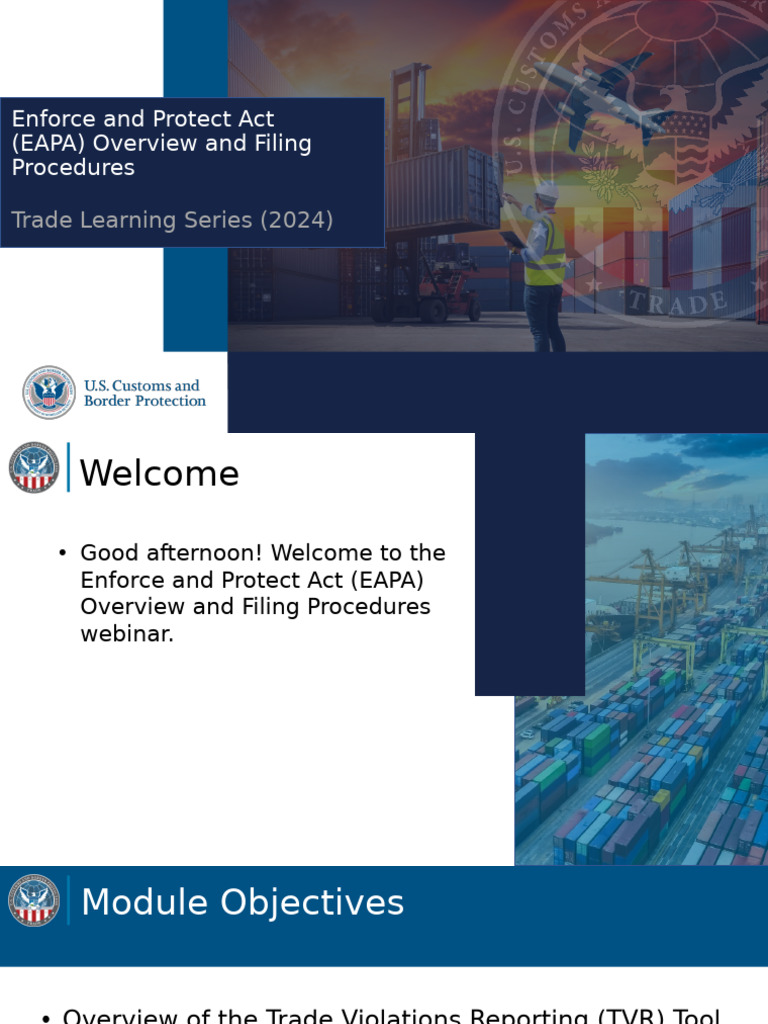 2025 International Webinar | PDF | U.S. Customs And Border Protection ...