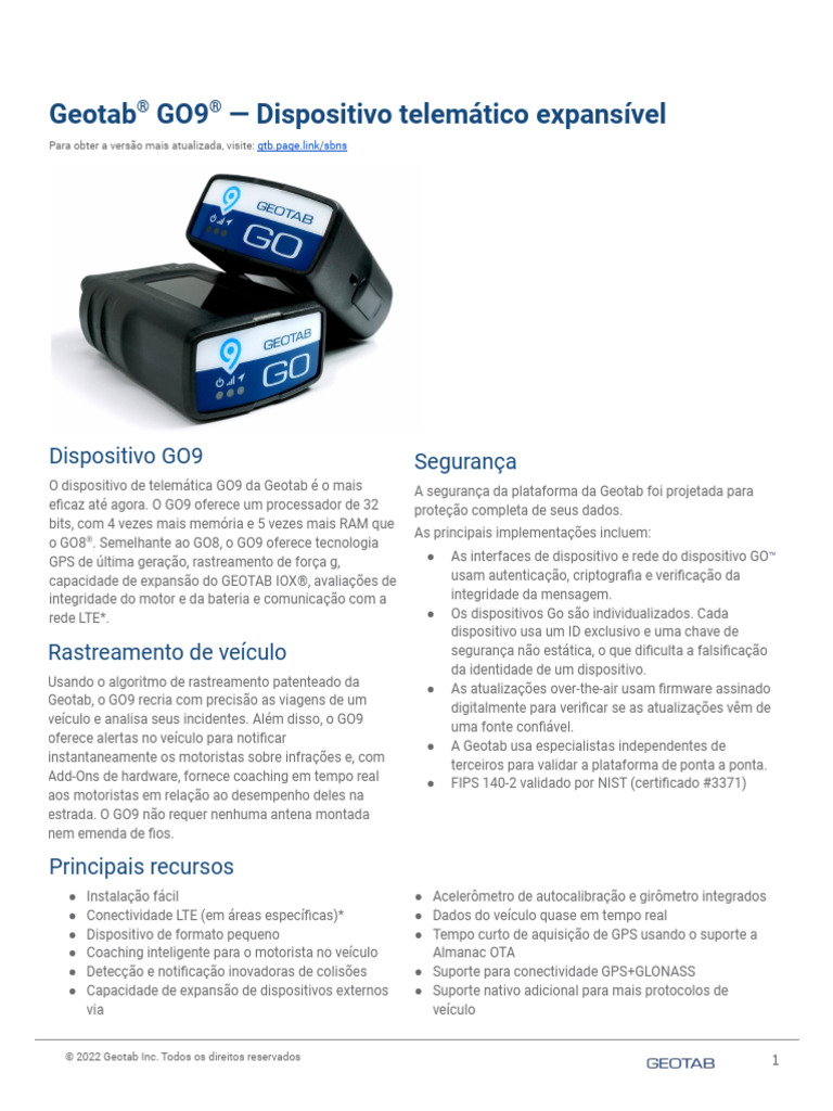 GO9 Support Document (PT-BR) [PUB] | PDF | LTE (telecomunicação ...