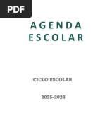 Agenda Escolar 2025-2026 para Imprimir | PDF