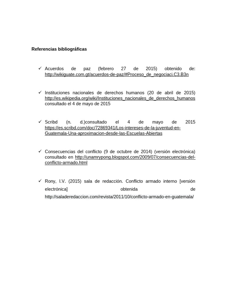 Referencias Bibliográficas | PDF