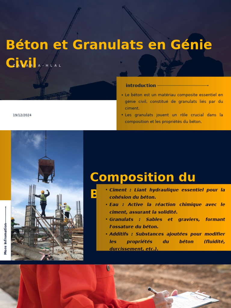 Béton et Granulats en Génie Civil | PDF | Béton | Ciment