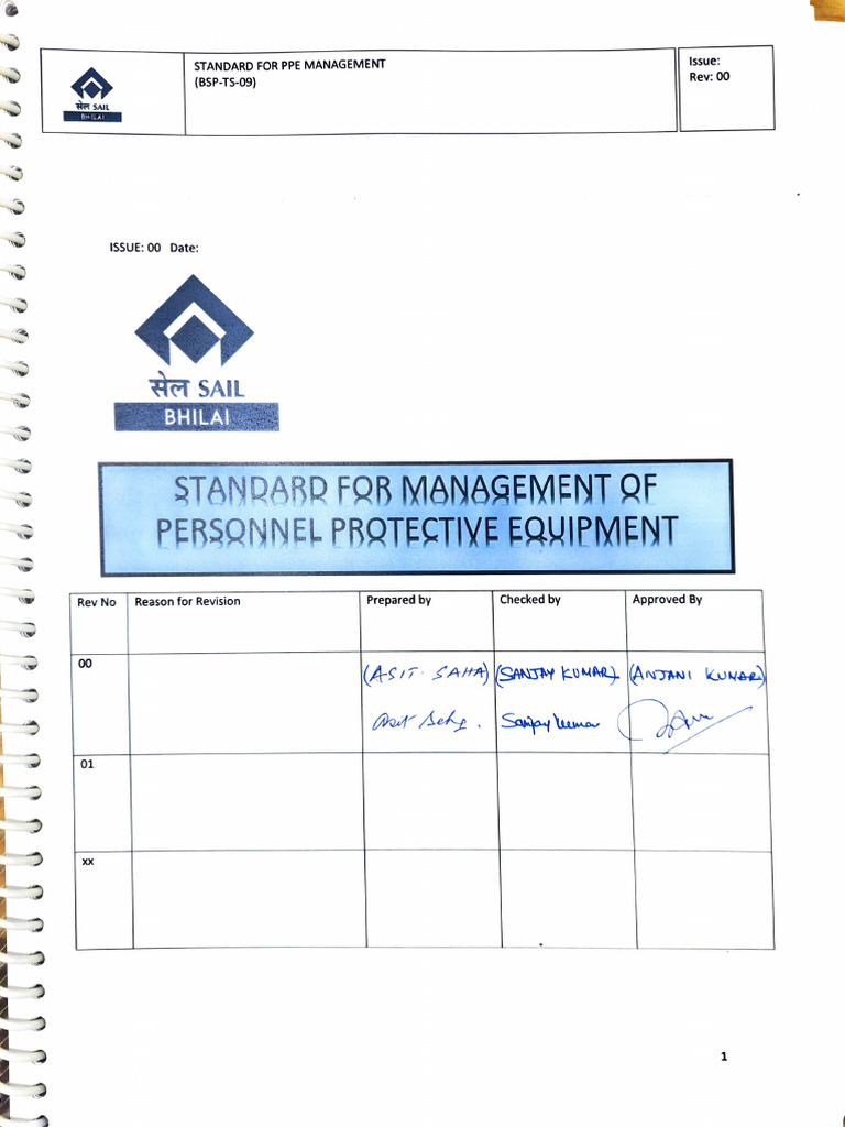 PPE Management Standards Overview | PDF | Personal Protective Equipment ...