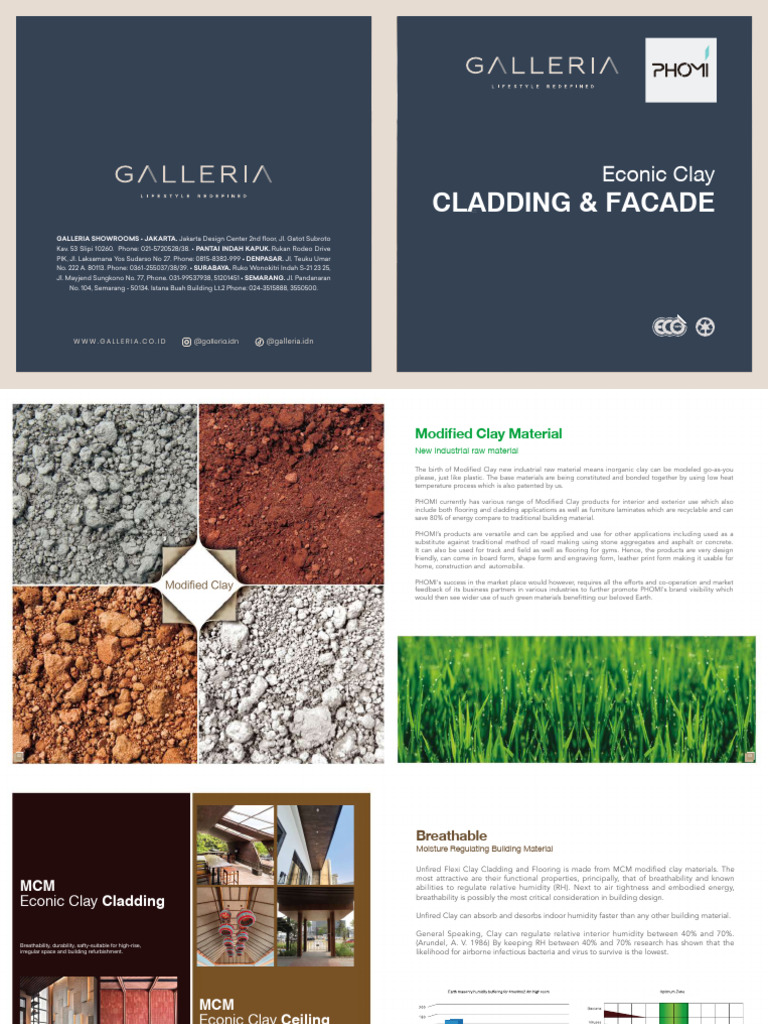 Econic Clay Cladding Overview | PDF | Brick | Flooring