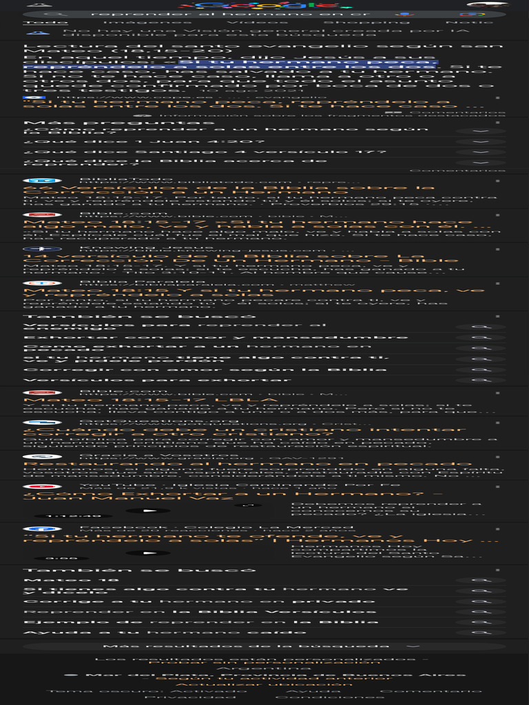 Reprender Al Hermano en Cristo - Buscar Con Google | PDF | Evangelio de ...