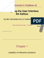 An Instructor's Outline Of: Designing The User Interface 4th Edition