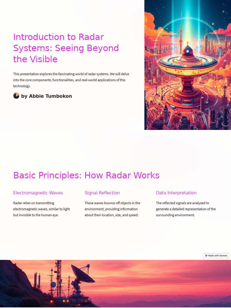 Overview of Radar Systems and Applications | PDF | Radar | Transmitter