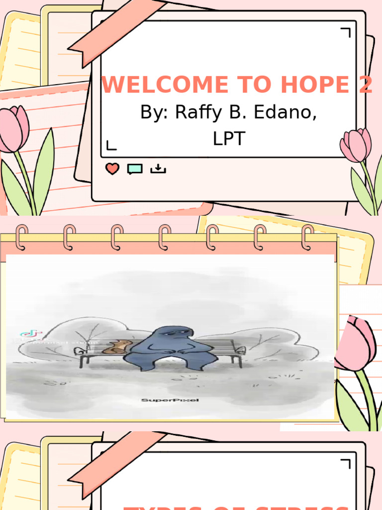 Pink Pastel Cute Illustration Presentation | PDF | Stress (Biology) | Psychology