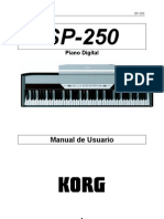 Manual Korg SP-250