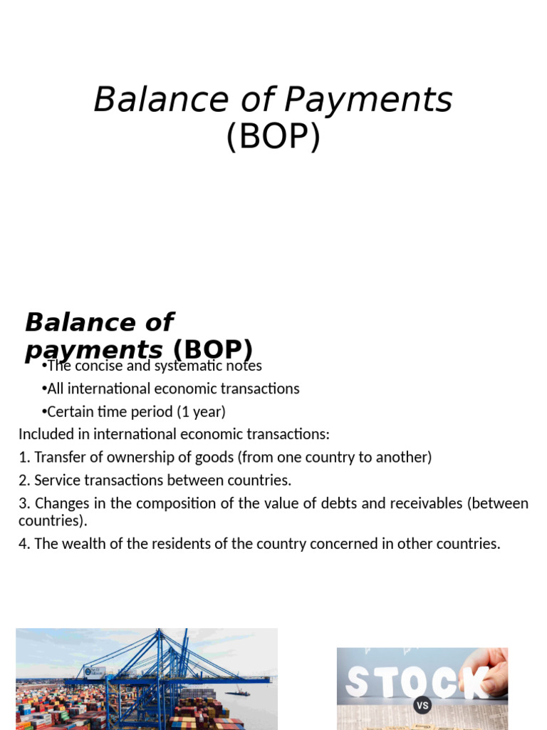 Balance of Payments (BOP) | PDF | Balance Of Payments | Capital Account