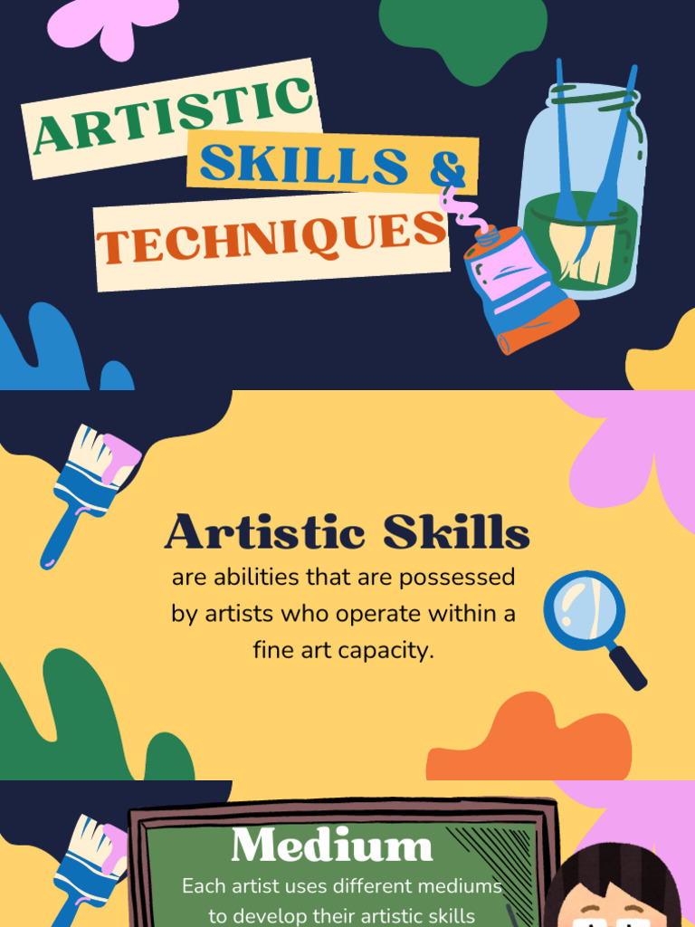 Artistic Techniques and Skills Overview | PDF | Printmaking | Fine Art