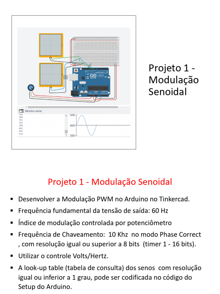 Modulação PWM Senoidal com Arduino | PDF | Hertz | Frequência