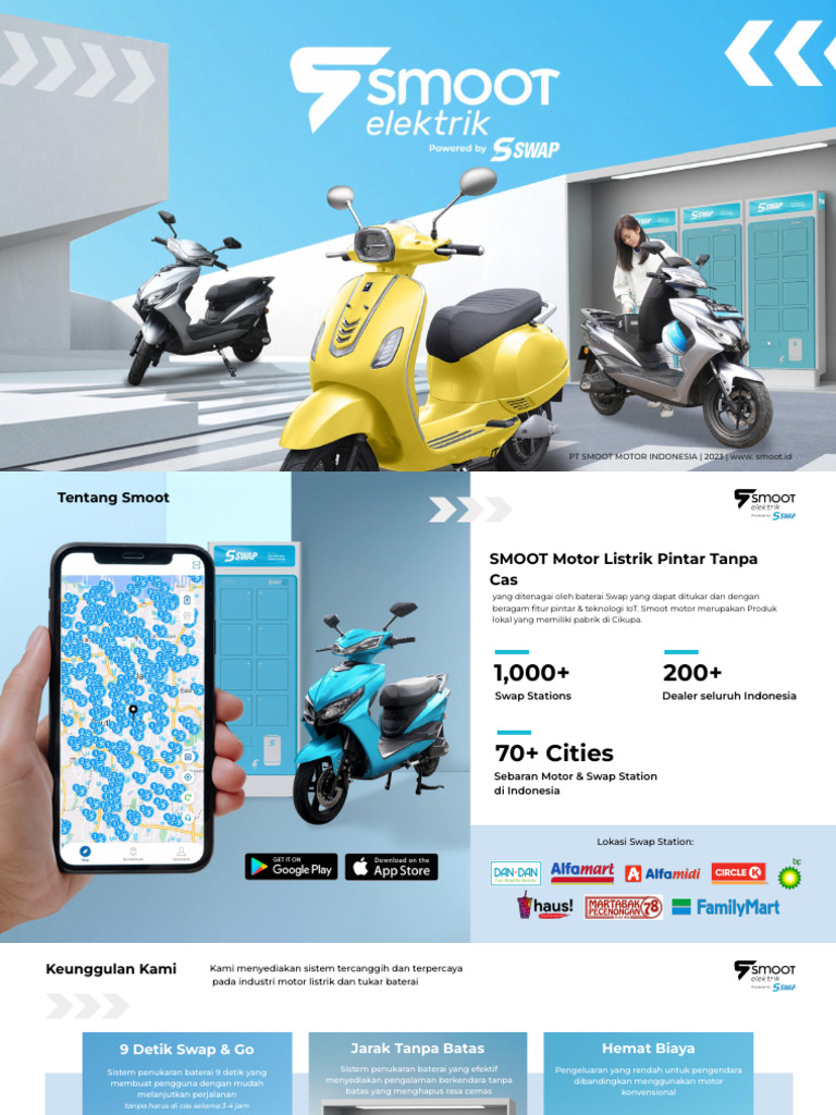 Motor Listrik Smoot dan Swap Station | PDF