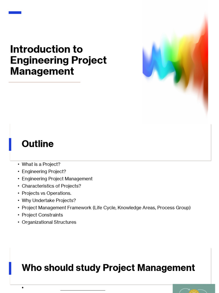 01 Introduction To Engineering Project Management | PDF | Project ...