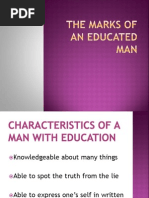 The Marks of An Educated Man