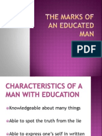 The Marks of An Educated Man