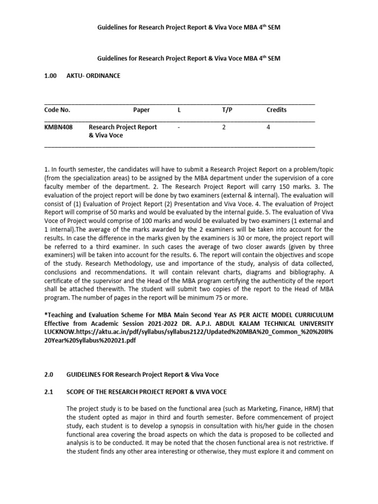 Guidelines For Research Report | PDF | Thesis | Data