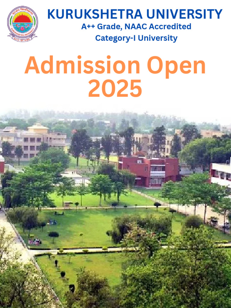 Admission Open 2025: A++ Grade, NAAC Accredited Category-I University | PDF