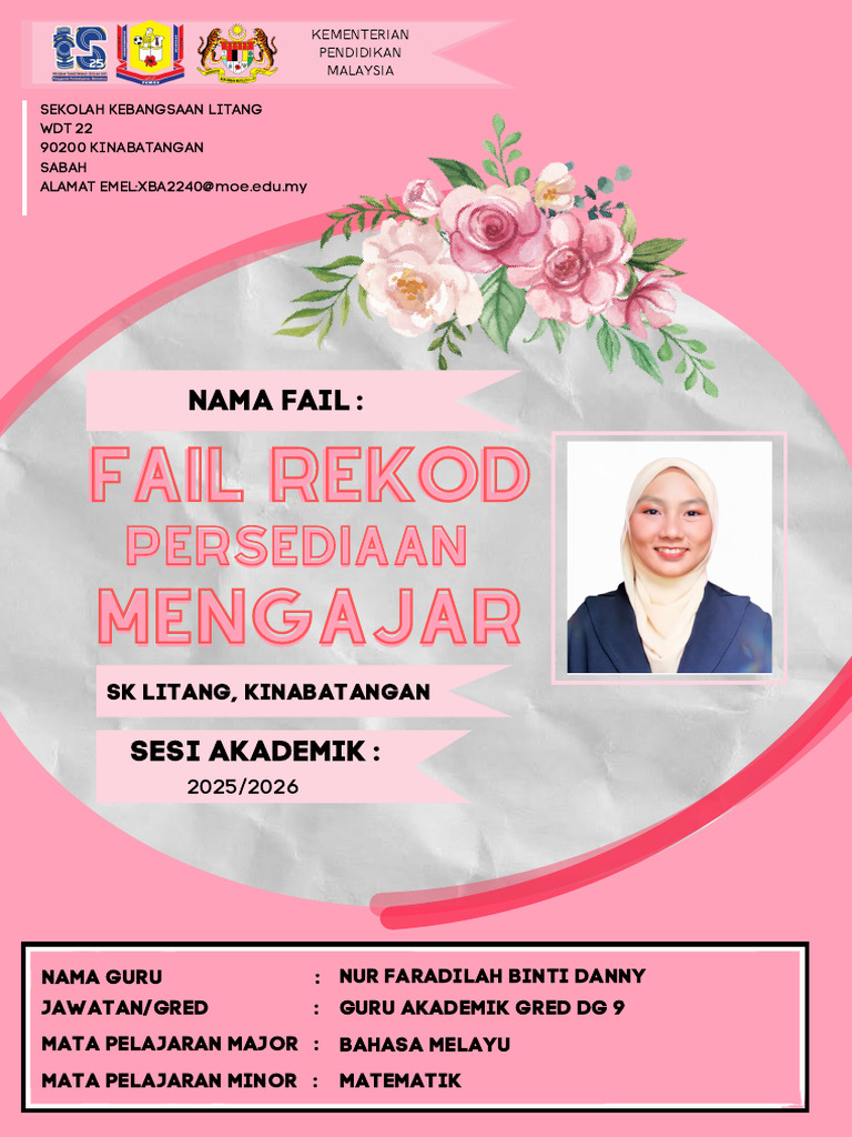 Cover Fail Rekod Persediaan Mengajar | PDF