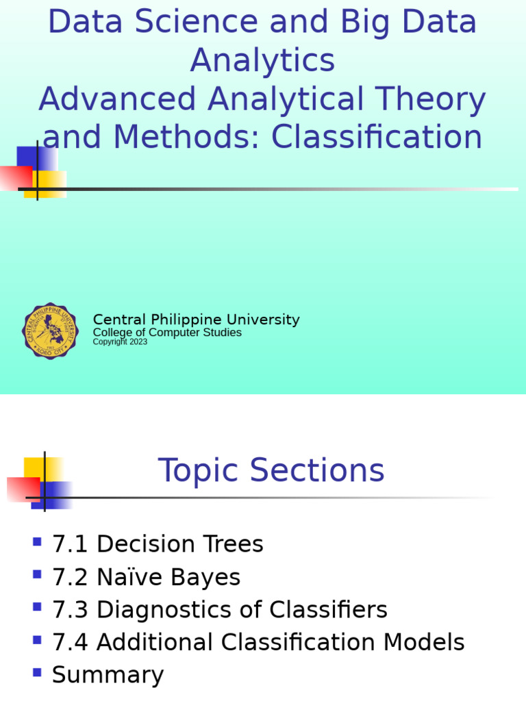 Classification Methods in Data Science | PDF | Statistical ...
