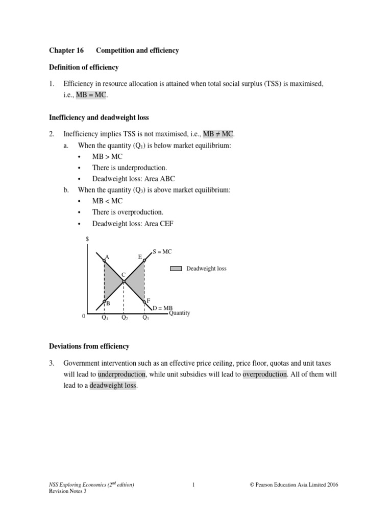 Competition and Efficiency | PDF | Economics | Microeconomics