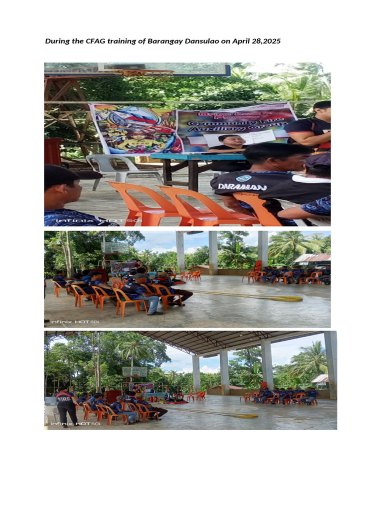 During The CFAG Training of Barangay Dansulao On April 28 | PDF
