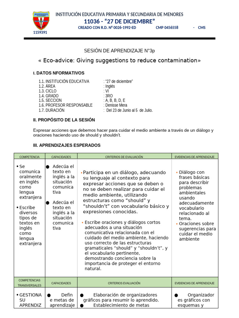 Sesion 3 | PDF | Aprendizaje | Cognición