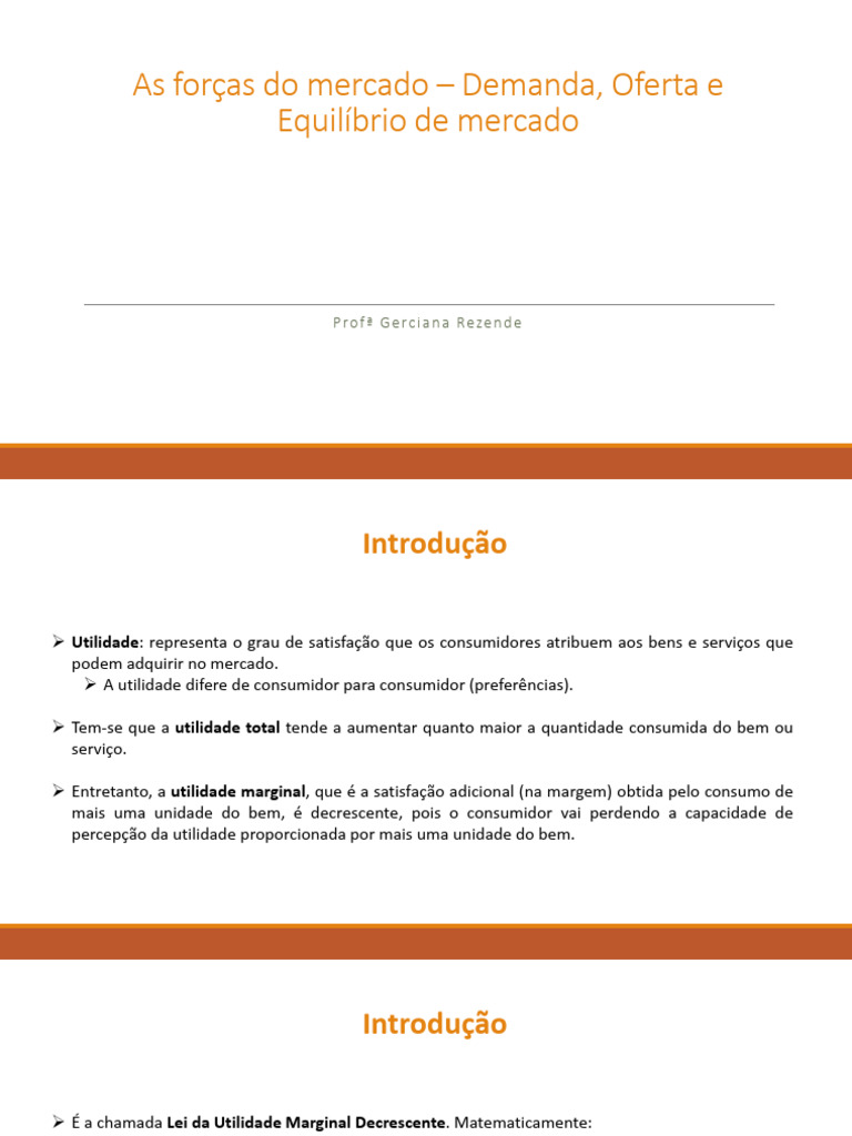 Forças de Mercado: Demanda e Oferta | PDF | Demanda | Oferta e procura