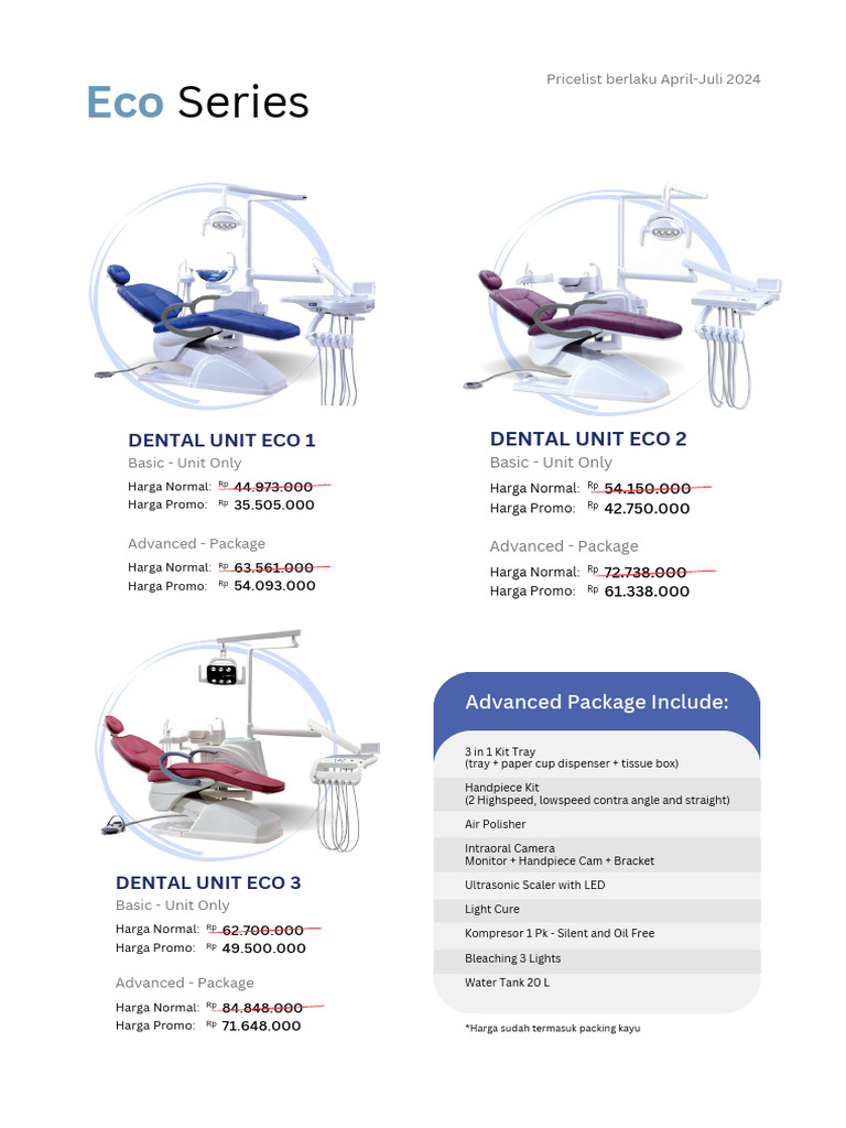 Daftar Harga Dental Unit 2024 | PDF