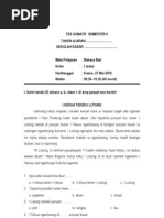 Soal Ulangan Bahasa Bali Kls 1 Semester Ii