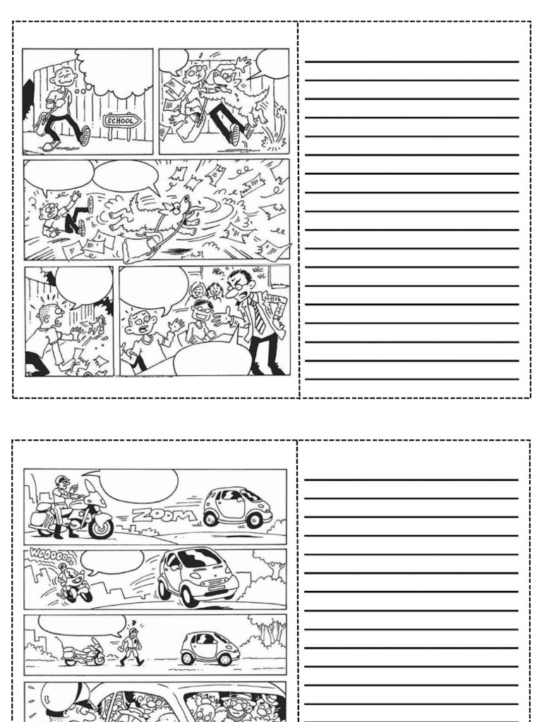 COMIC (1 Story + Writing Per Sheet) | PDF