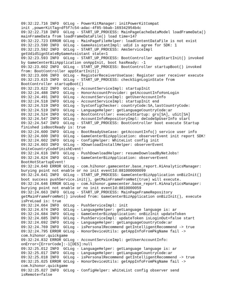 GameCenter Startup Log Analysis | PDF | Hypertext | Hypertext Transfer ...