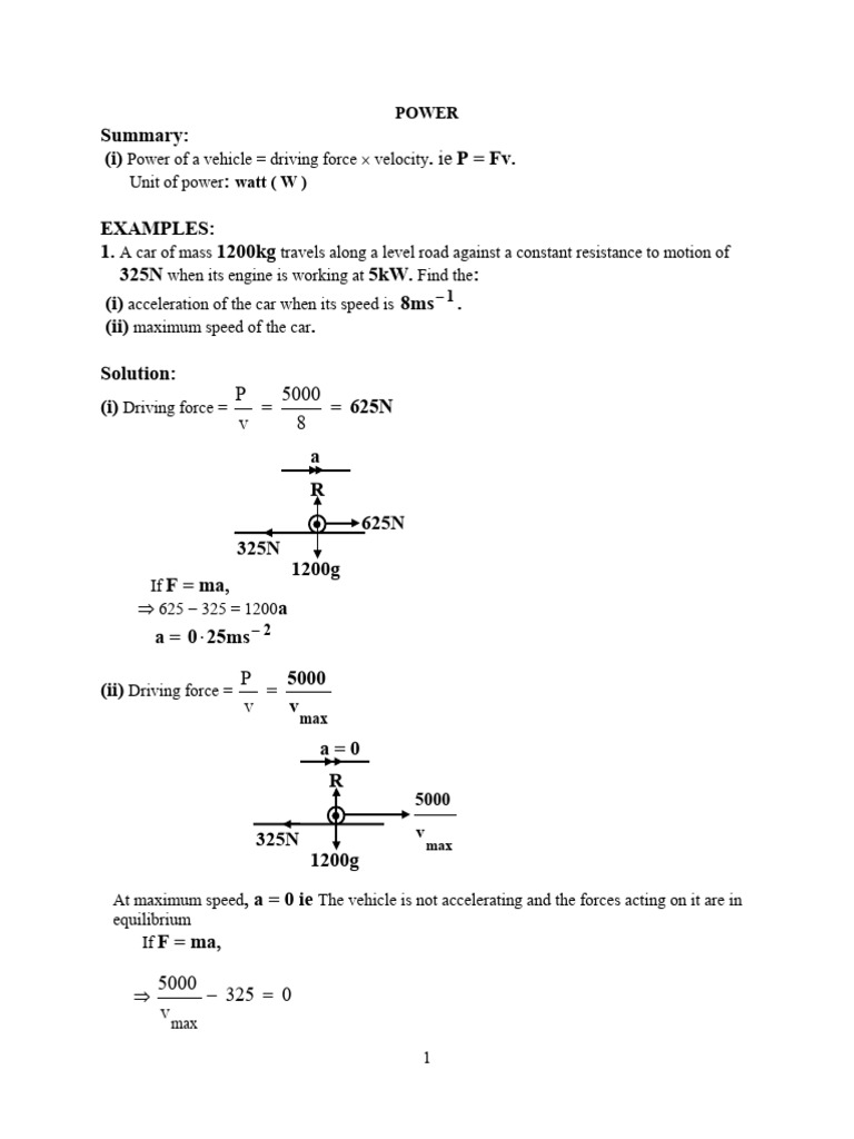 Car Acceleration Calculation Guide | PDF | Force | Mass