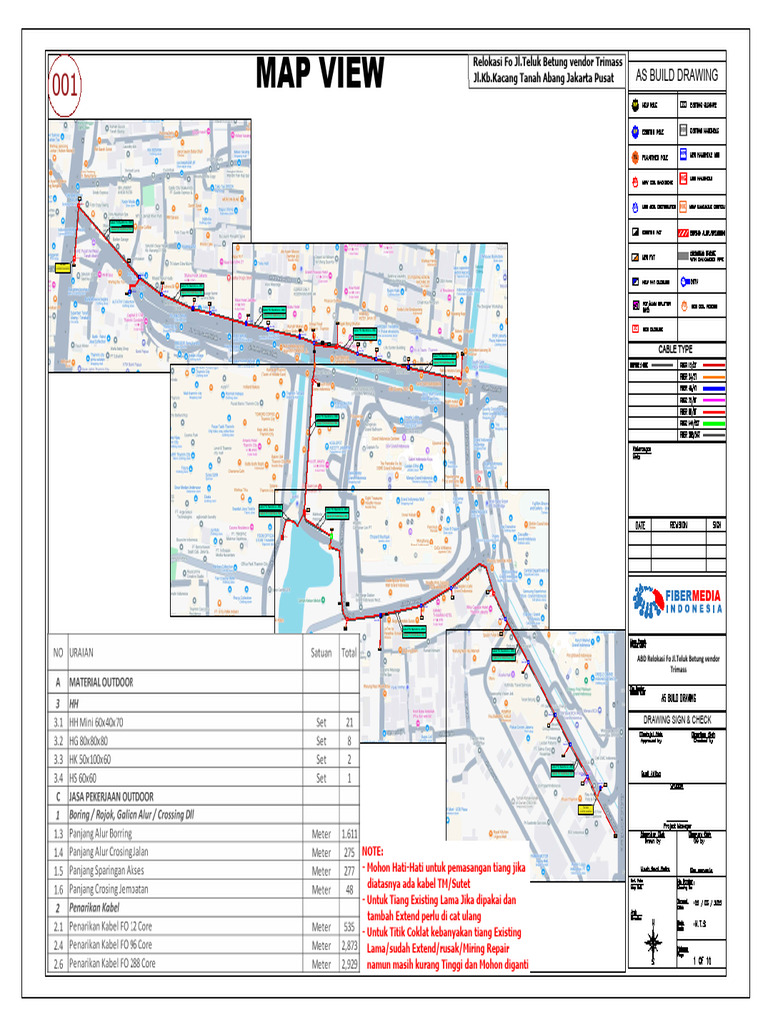 Fiber Optic Cable Installation Plan | PDF