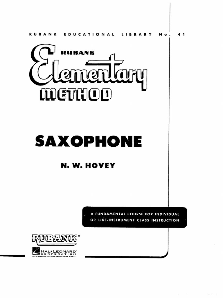 Rubank Elementary Method - N.W. Hovey | PDF