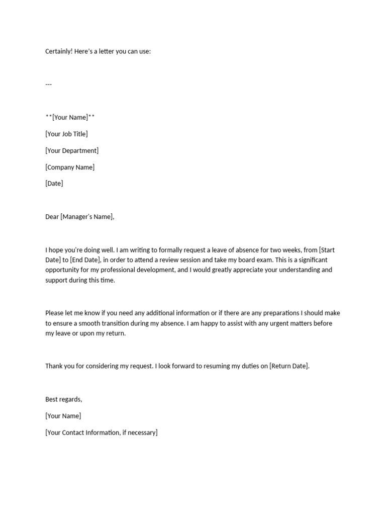 Work Leave | PDF