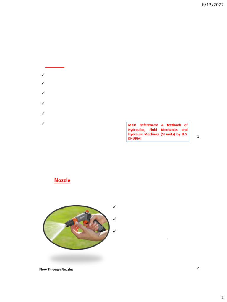 Understanding Flow Through Nozzles | PDF | Nozzle | Dynamics (Mechanics)