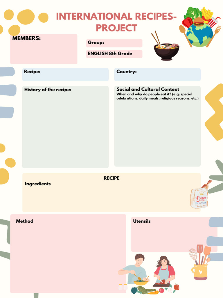 International Recipe Project Guide | PDF