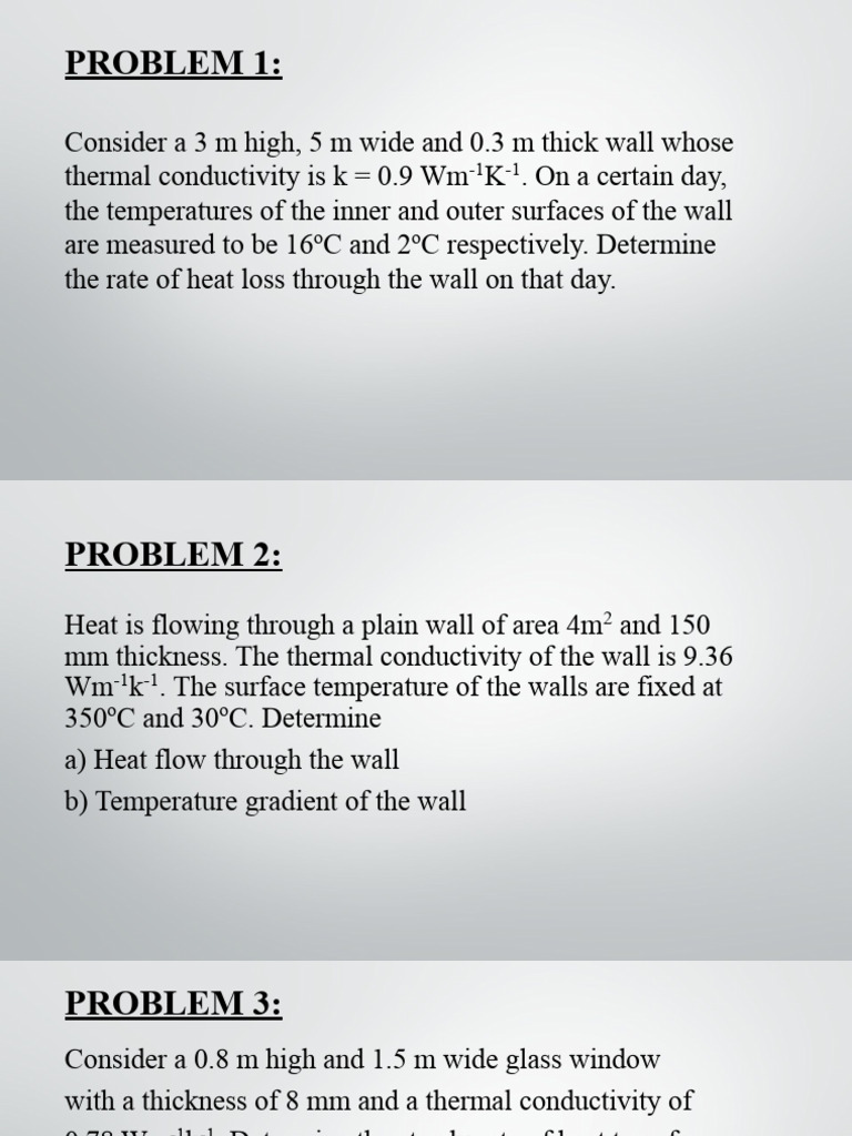 Heat Transfer Calculations for Walls and Windows | PDF