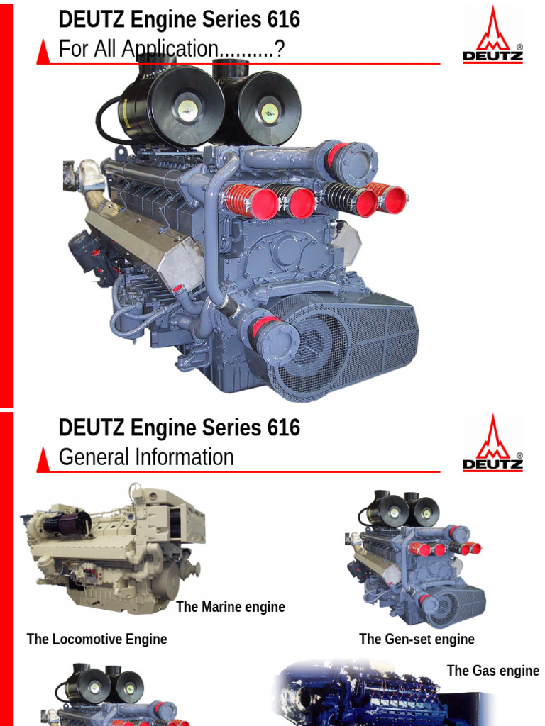 DEUTZ Engine Series 616 Overview | PDF | Engines | Fuel Injection