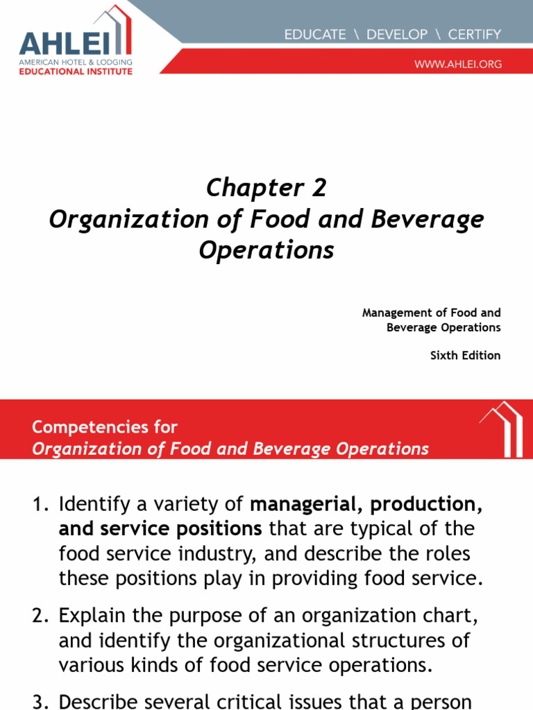 Food and Beverage Operations Management | PDF | Fat | Carbohydrates