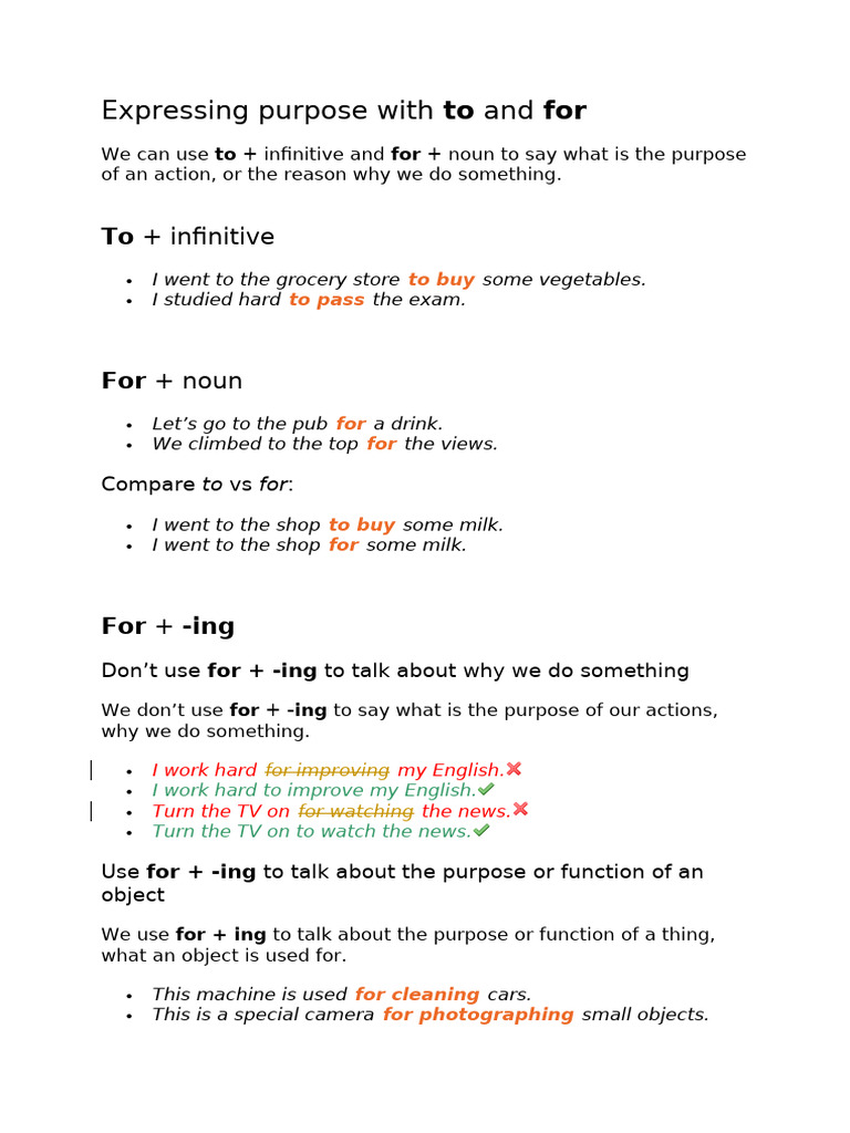 For or To | PDF