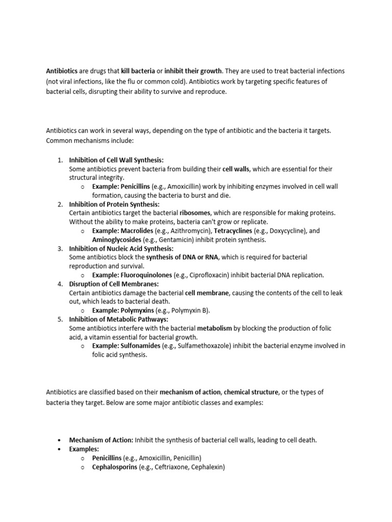 Antibiotics | PDF | Bacteria | Methicillin Resistant Staphylococcus Aureus