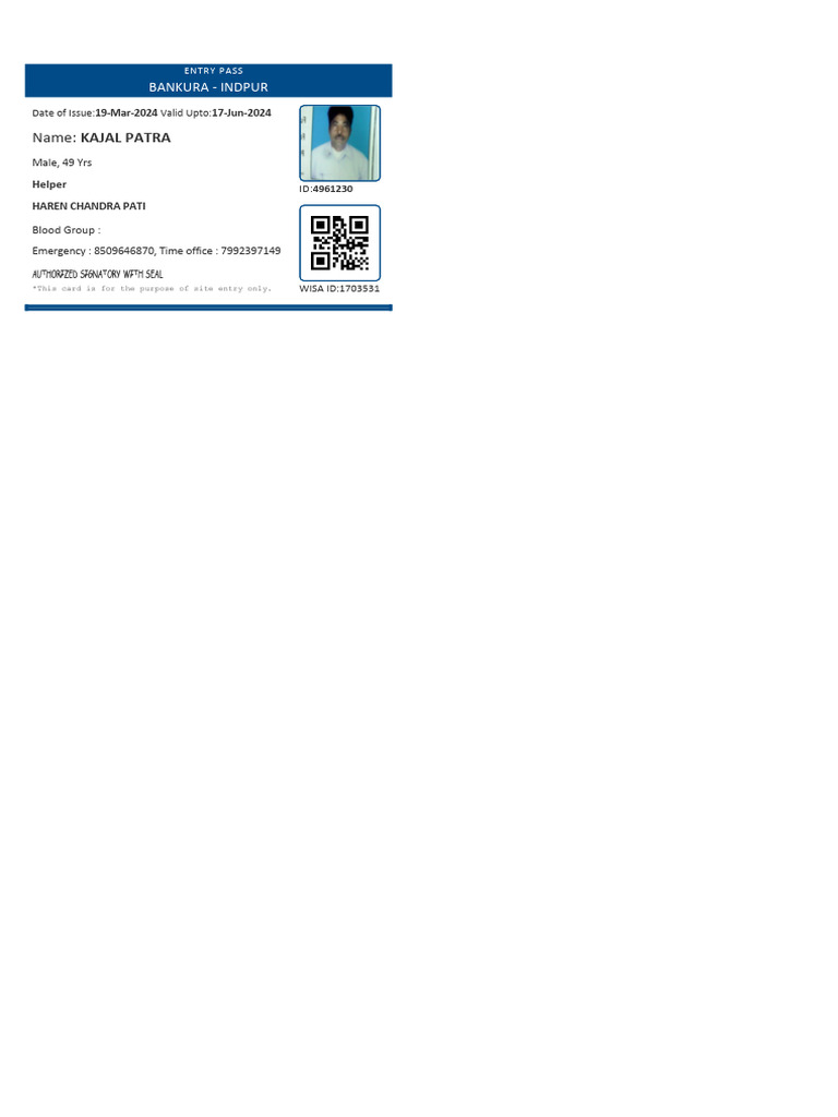 Worker Card | PDF