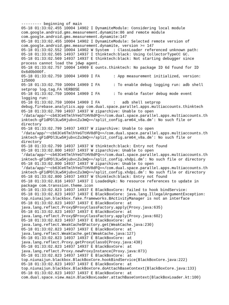 Android App Debugging Logs Analysis | PDF | Android (Operating System ...