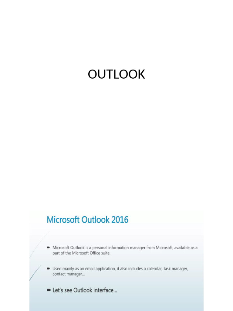 Outlook | PDF