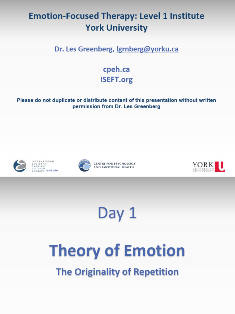 Emotion-Focused Therapy Overview | PDF | Psychological Trauma | Empathy