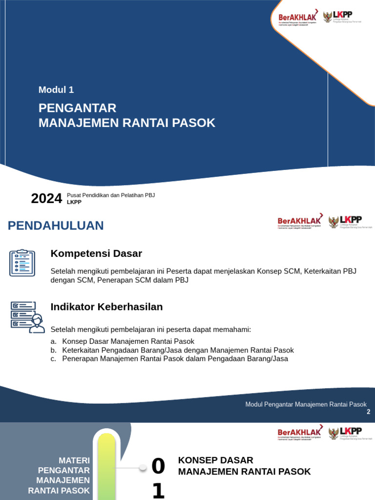 Slide Modul 1 Pengantar SCM | PDF