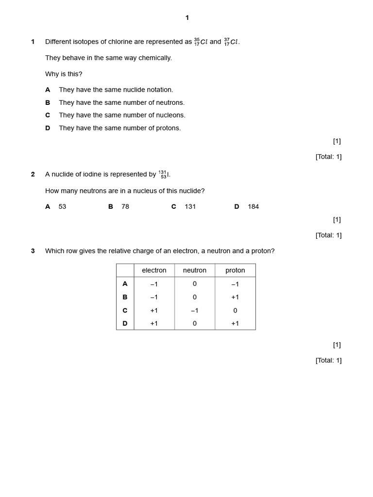 Final Phy Paper 1 | PDF | Waves | Neutron